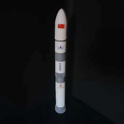 Long March 9 Rocket Model 1:196 Scale | Changzheng 9 Heavy-Lift Space Launch Vehicle | 3D Printed Starship Inspired Replica of China for Collectors, STEM